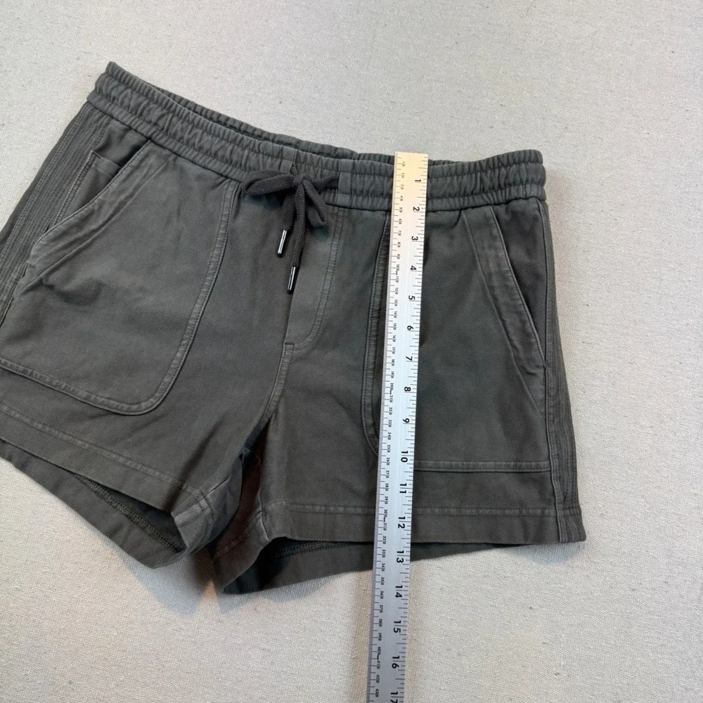Athleta Charcoal Gray Drawstring Athletic Shorts